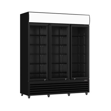 Thermaster Three Glass Door Colourbond Upright Drink Fridge - LG-1203BP