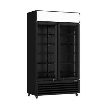 Thermaster Commercial Two Glass Door Colourbond Upright Drink Fridge - LG-730BP