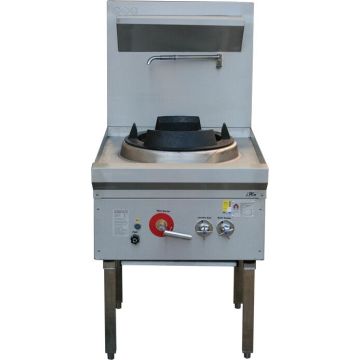 Lkk:1 Burner Waterless Gas Wok Table - LKK-1B