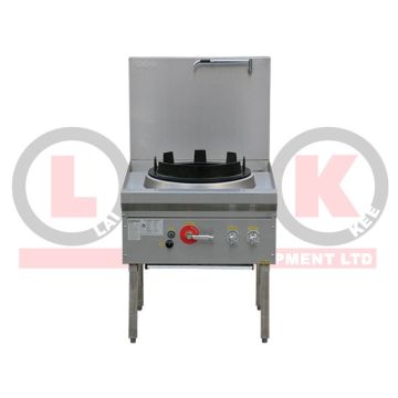 Lkk:1 Burner 17" Waterless Gas Wok Table Db - LKK-1B17