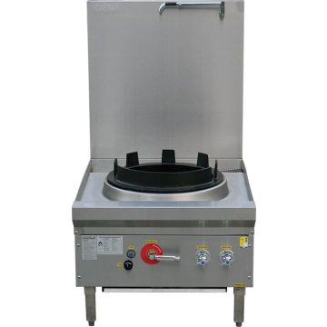 Lkk:1 Burner 17" Low Waterless Gas Wok Table - LKK-1B17L