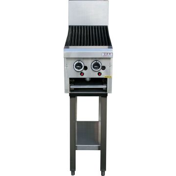 Lkk:Lkk 2 Burner Gas Char Grill W/Stand-300mm - LKKCG3-2