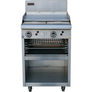 Lkk:600mm Gas Griddle + Toaster - LKKOB4B+T