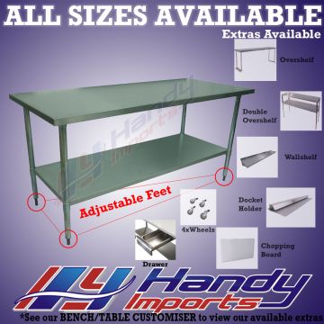 Stainless Steel 762 X 1219mm 304 Food Grade  Bench