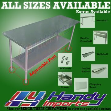 610 X 1219mm Stainless Steel #430 Bench