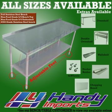 Splash Back 1524 X 762mm Full  Stainless Steel  #430 Bench