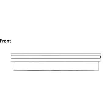 1500mm Left New Stainless Steel Wash Pattern Trough No. 1 