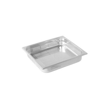 2/3 Bain Marie Trays, 65mm Gastronorm Pans Steam Perforated Pans