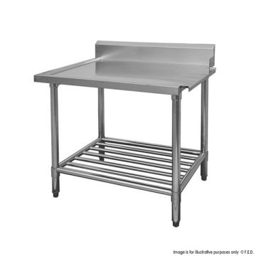 Fed Premium Stainless Steel Dishwasher Bench Right Outlet - WBBD7-0600R/A