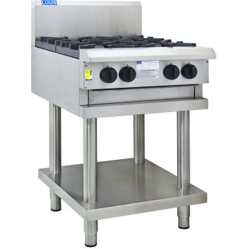 LUUS Professional 4 Burner Cooktop W/ Pilots & Flame Failure CS-4B-P NG