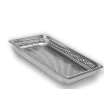 1/1 Bain Marie Trays, 100mm Gastronorm Pans Steam Perforated Pans
