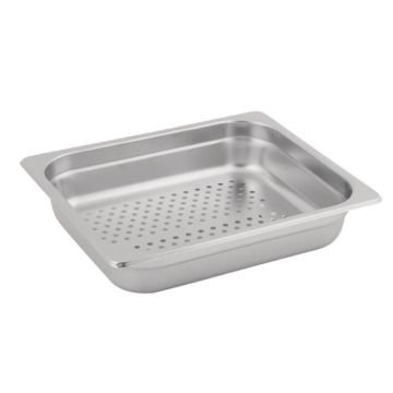 2/3 Bain Marie Trays, 40mm Gastronorm Pans Steam Perforated Pans