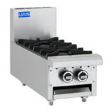 LUUS Professional 2 Burner Cooktop W/ Pilots & Flame Failure CS-2B-B-P NG