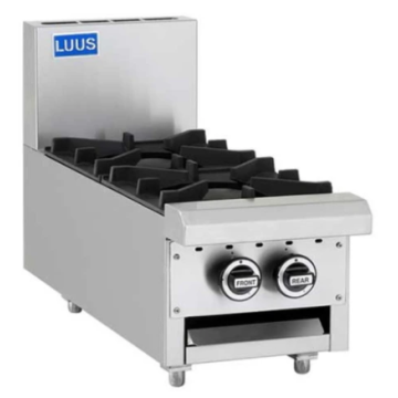 LUUS Professional 2 Burner Cooktop W/ Pilots & Flame Failure CS-2B-B-P LPG