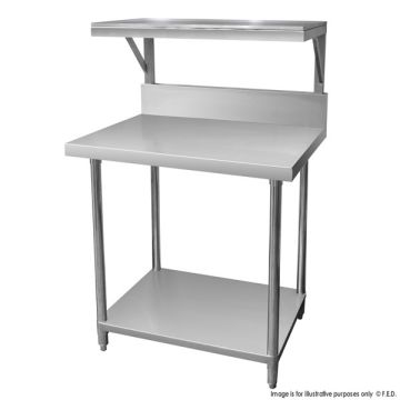 SMB-7-0900 - Heavy Duty Salamander Bench With Shelf Braces