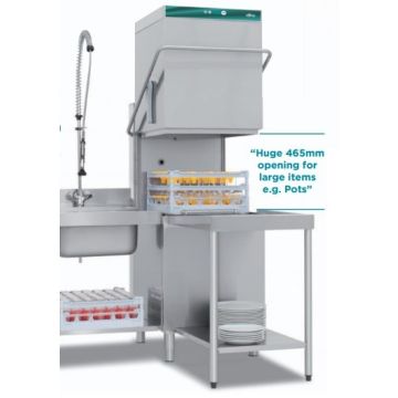 Eswood Professional Smartwash Undercounter Dishwasher / Glasswasher With Insulated Hood SW900X