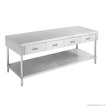 Work Bench With 4 Drawers And Undershelf SWBD-7-1800