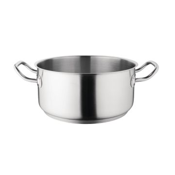 Vogue Stainless Steel Casserole Pan 4.5Ltr
