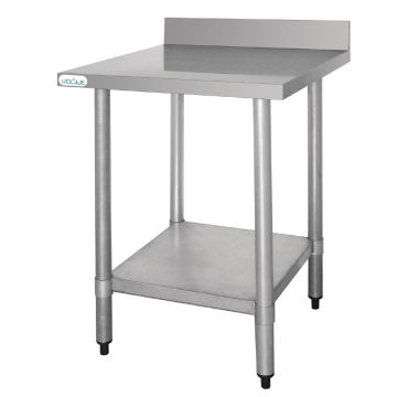 Vogue Stainless Steel Prep Table with Splashback 900mm T380