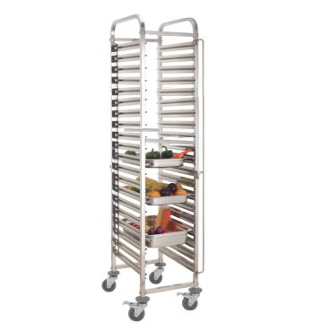 20 Level Gastronorm (Gn Pan) Trolley Suits Gn 1/1 Gn 2/3 Gn 1/2 And Gn 1/3. Capacity 20 Gn 1/1