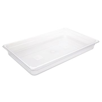Vogue Polycarbonate 1/1Gastronorm Container 100mm Clear U225