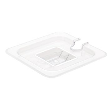 Vogue Polycarbonate 1/6 Gastronorm Lid Notched U254
