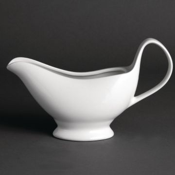 Olympia (Pack of 6) Whiteware Gravy Boats 340ml U831