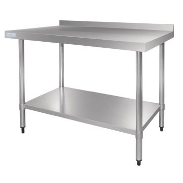 Vogue Stainless Steel Table with Splashback 1800mm GJ509