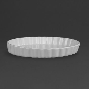 Olympia Whiteware Flan Dishes 297mm (Pack of 6) W416