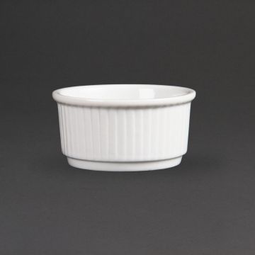 Olympia (Pack of 12) Whiteware Stacking Ramekins 85mm W421
