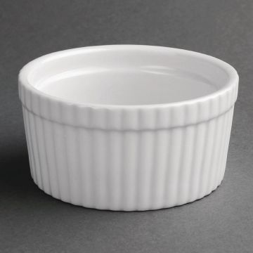 Olympia (Pack of 6) Whiteware Souffle Dishes 105mm W431