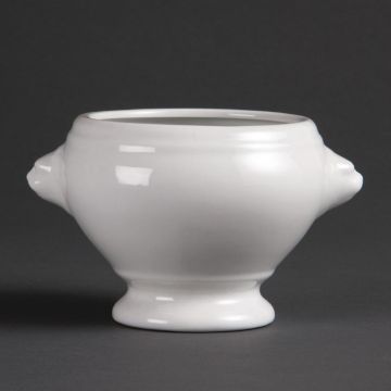 Olympia (Pack of 6) Whiteware Lion Head Soup Bowls 105mm W442
