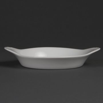 Olympia Whiteware Round Eared Dishes 192 x 151mm (Pack of 6) W444