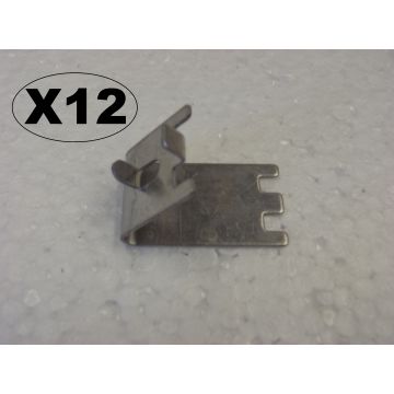 New 12Pcs Shelf Clip For Stainless Steel Under Bench Fridge European Compressor