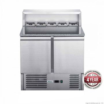 XGNS900E Two Door Salad Marble Prep Top