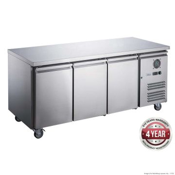 Fed-X S/S Three Door Bench Fridge XUB6C18S3V