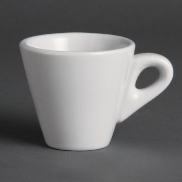 Olympia (Pack of 12) Whiteware Conical Espresso Cups 60ml Y111