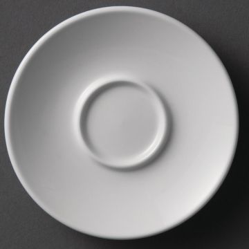 Olympia (Pack of 12) Whiteware Espresso Saucers 120mm Y112