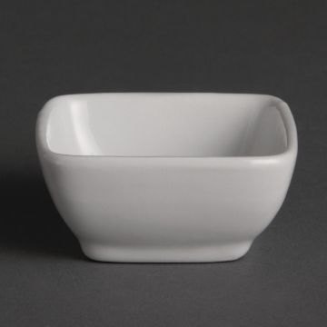 Olympia (Pack of 12) Miniature Rounded Square Dishes 60mm Y137