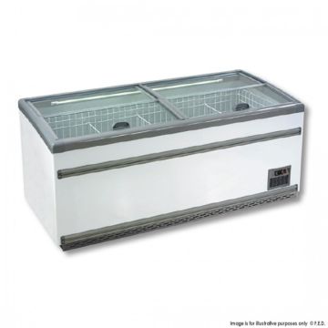 ZCD-E185S Supermakert Island Dual Temperature Freezer & Chiller