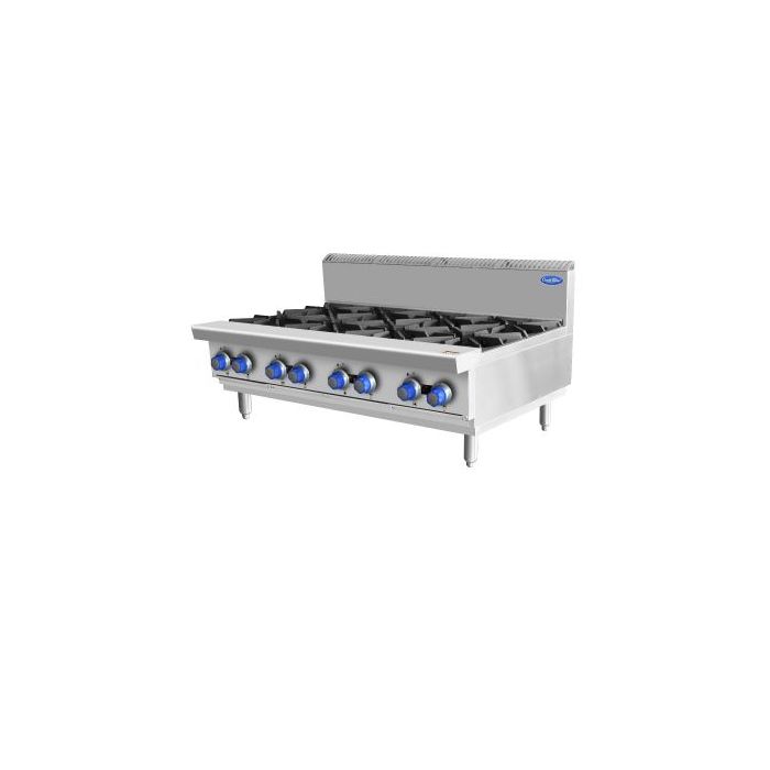 COOKRITE OPEN 8 BURNER COOK TOPS LPG AT80G8B-C LPG