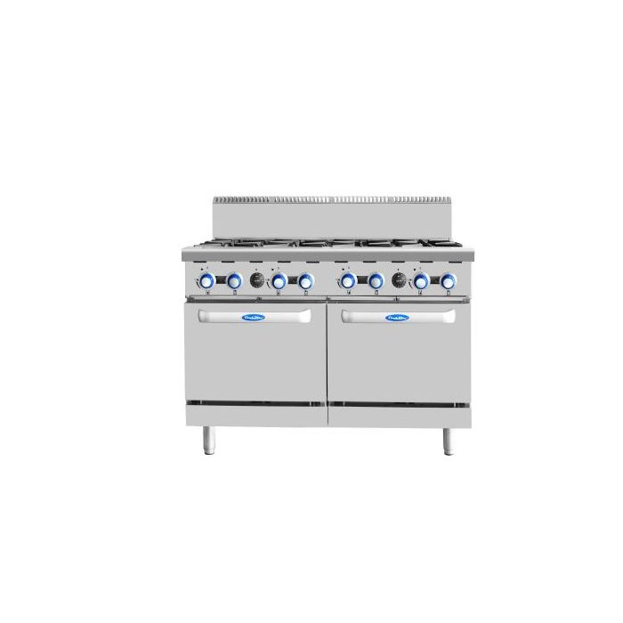 COOKRITE 8 Burners with Oven LPG AT80G8B-O LPG
