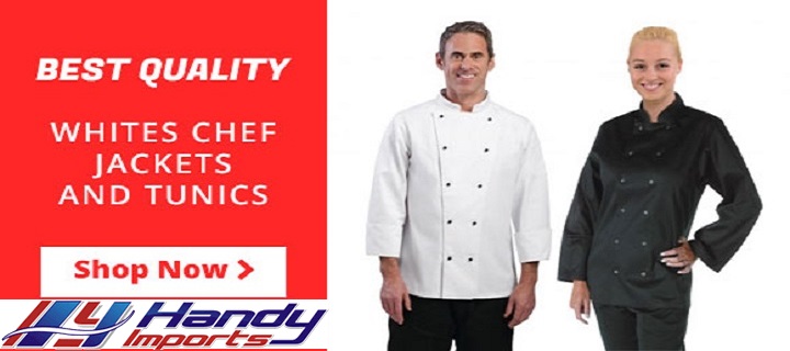 Buy high-quality chefs clothing at Handy Imports