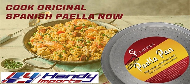 Original Spanish Paella cooking equipment At Handy Imports